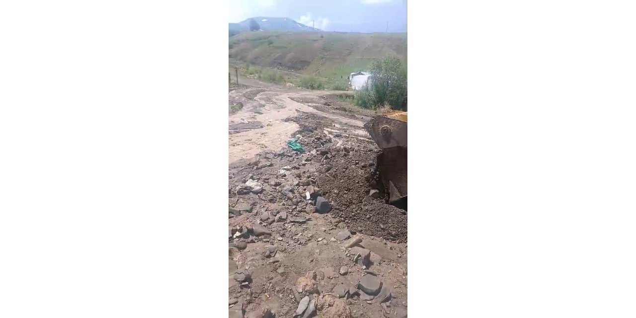 Erzurum’da sel tarım arazilerini vurdu