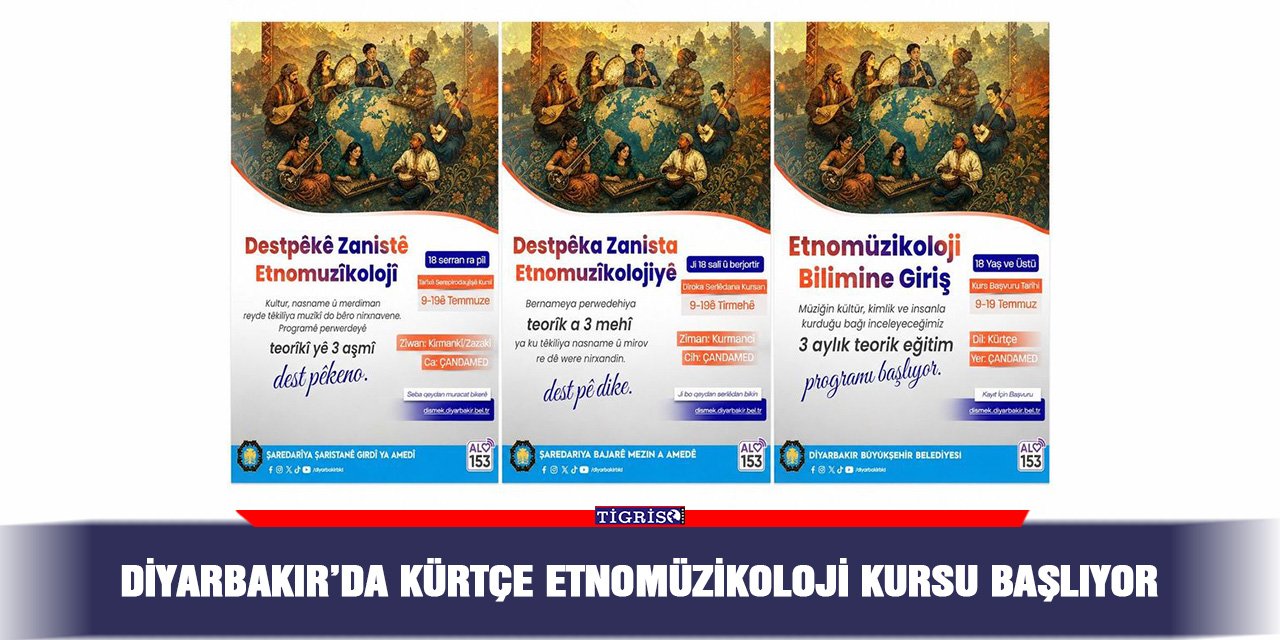 Diyarbakır’da Kürtçe Etnomüzikoloji kursu başlıyor