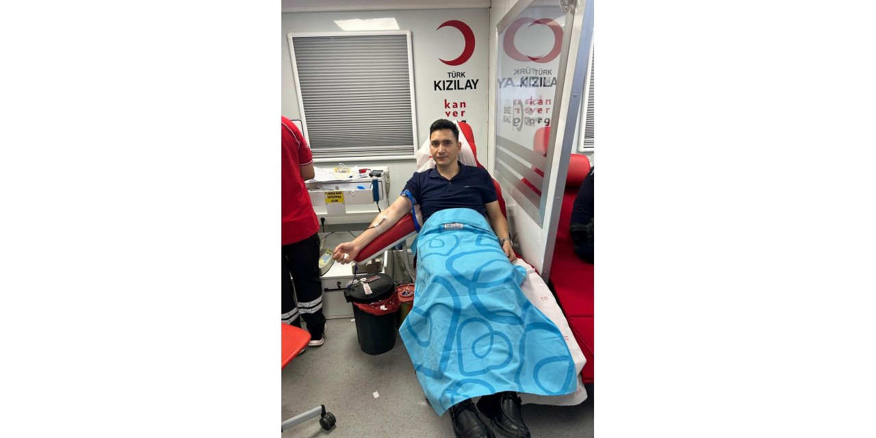 Çermik Kaymakamı Karataş kan bağışında bulundu