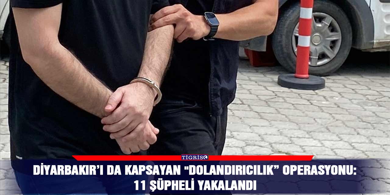 Diyarbakır’ı da kapsayan "dolandırıcılık” operasyonu: 11 şüpheli yakalandı
