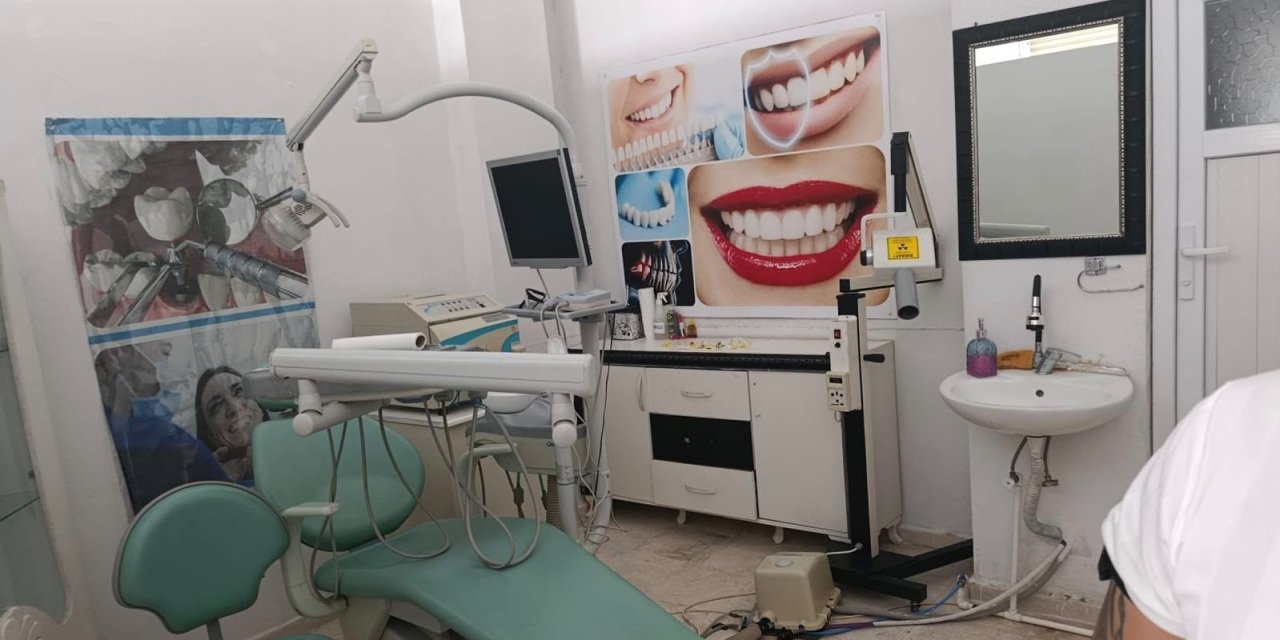 Urfa'da sahte diş kliniği operasyonu