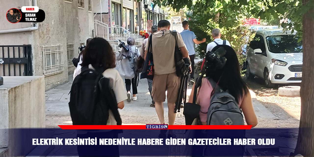 Elektrik kesintisi nedeniyle habere giden gazeteciler haber oldu