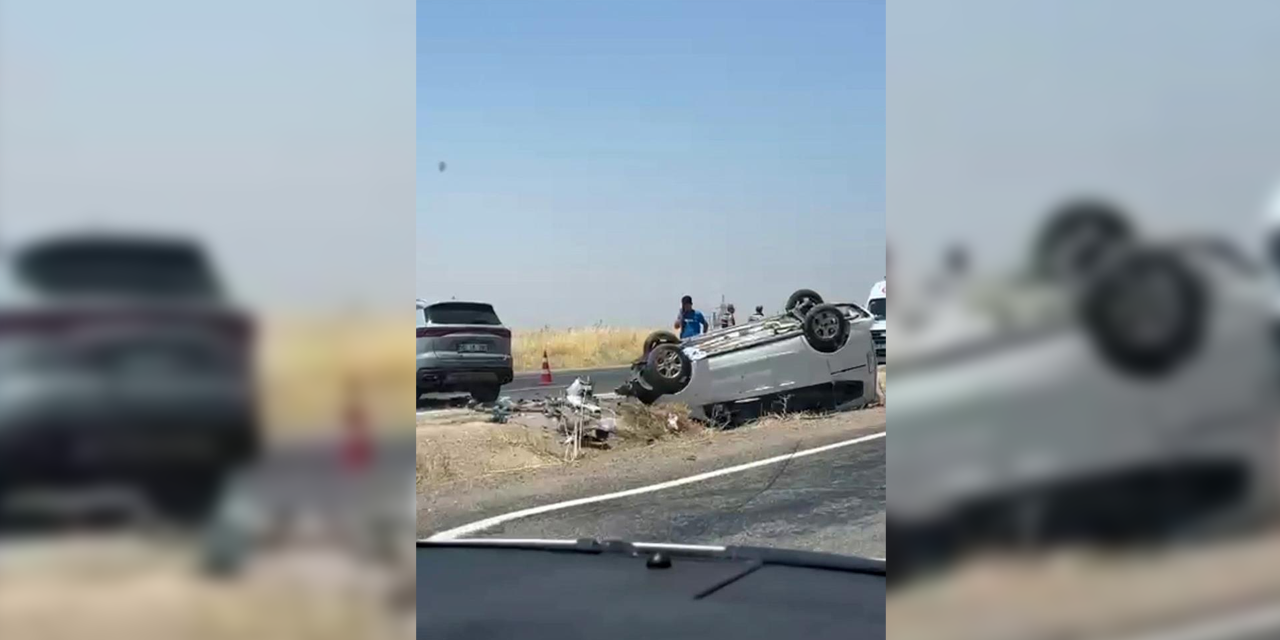 Diyarbakır'da iki otomobil çarpıştı: 9 yaralı