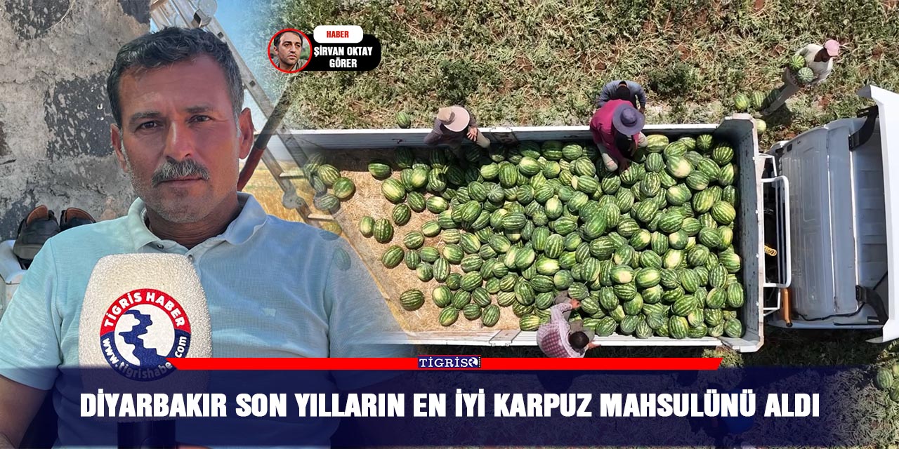 Diyarbakır son yılların en iyi karpuz mahsulünü aldı