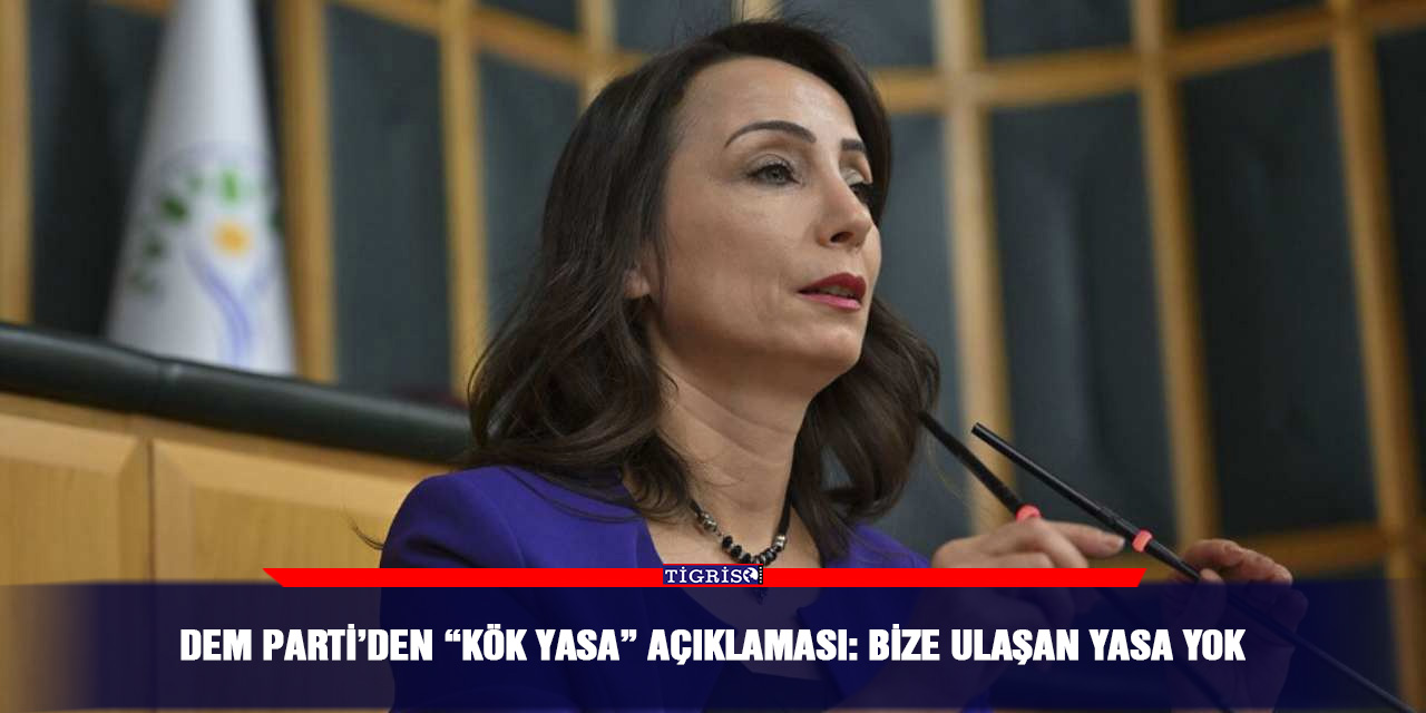DEM Parti’den “kök yasa” açıklaması: Bize ulaşan yasa yok