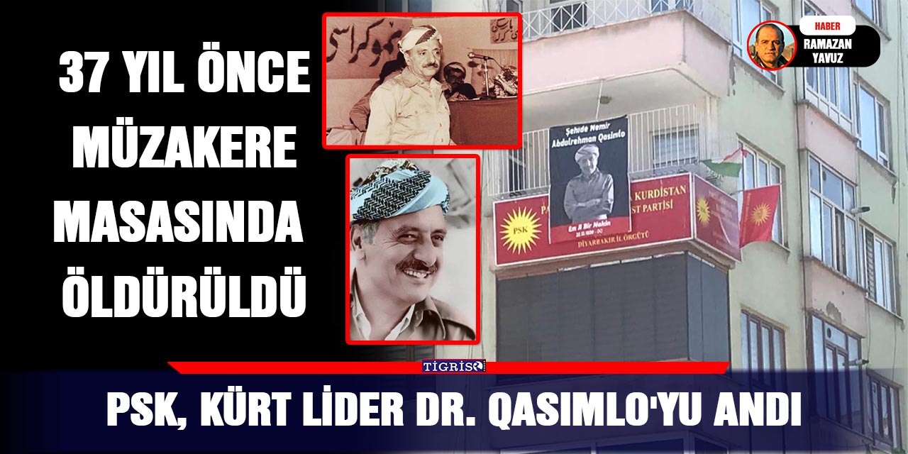 PSK, Kürt Lider Dr. Qasımlo'yu andı