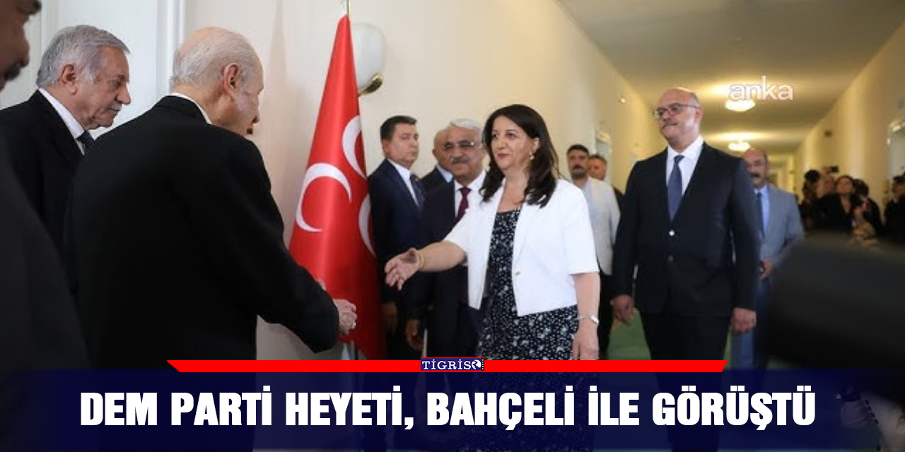DEM Parti Heyeti, Bahçeli ile görüştü