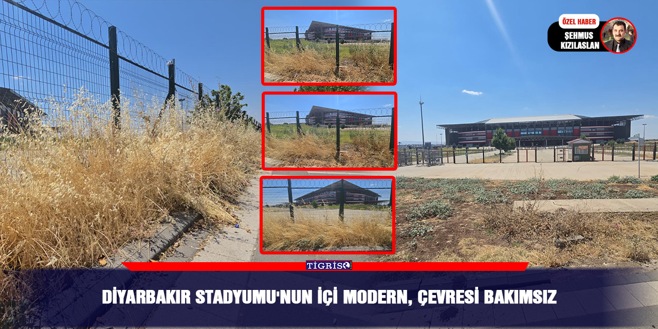 Diyarbakır Stadyumu'nun içi modern, çevresi bakımsız
