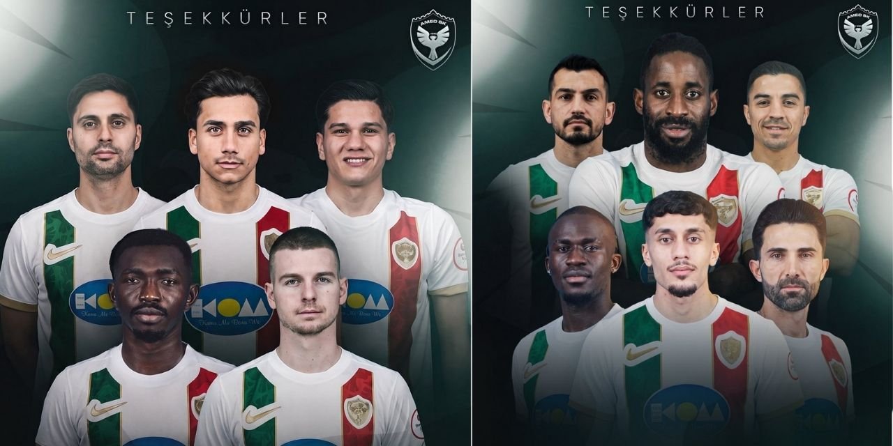 Amedspor, sözleşmesi sona eren futbolcularına teşekkür etti