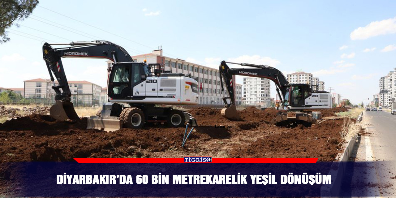 Diyarbakır’da 60 bin metrekarelik yeşil dönüşüm