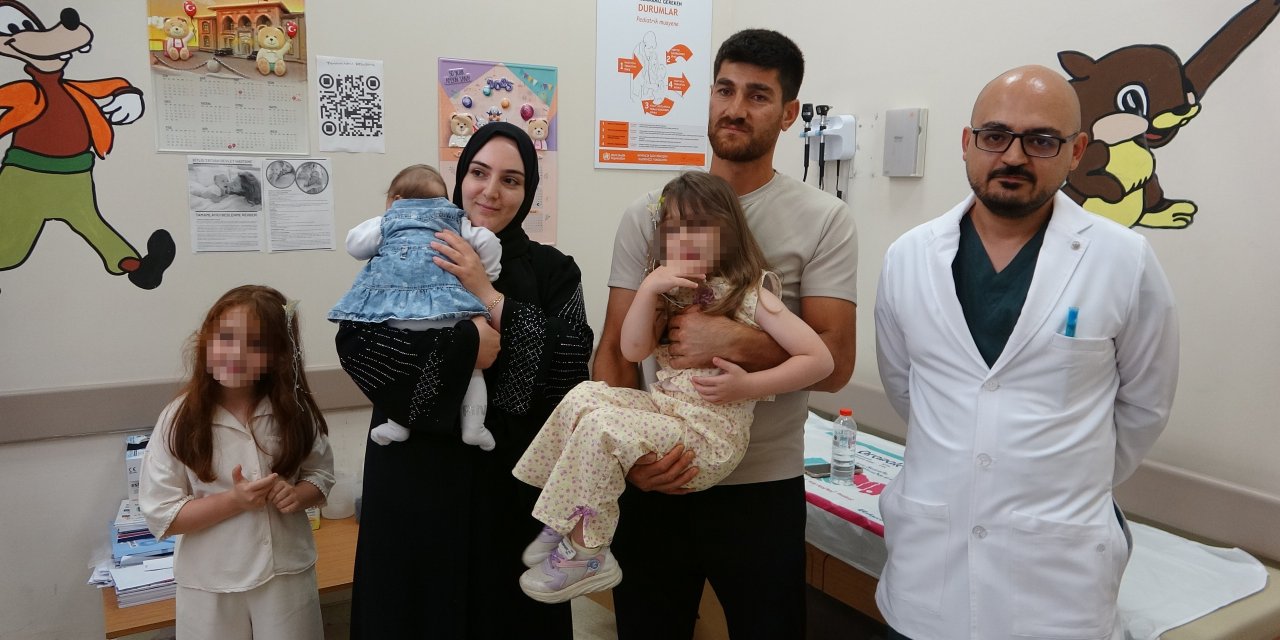 3 yaşındaki çocuğun soluk borusuna takılan saat pili çıkarıldı