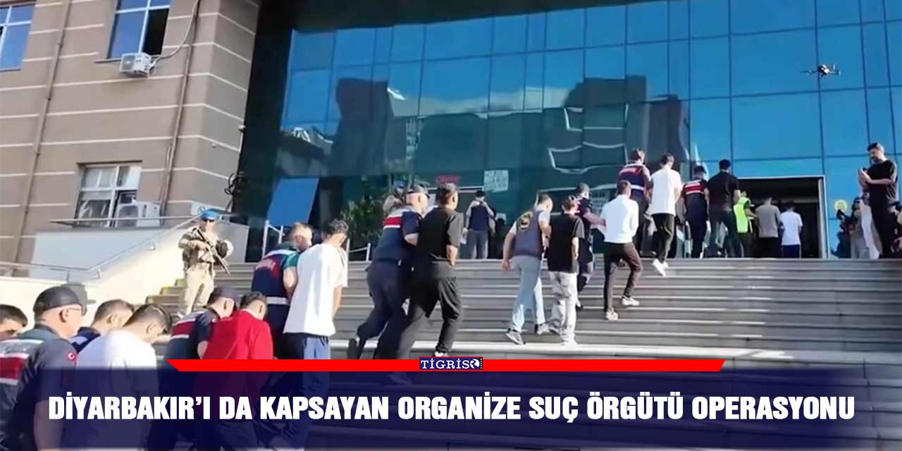 Diyarbakır’ı da kapsayan organize suç örgütü operasyonu