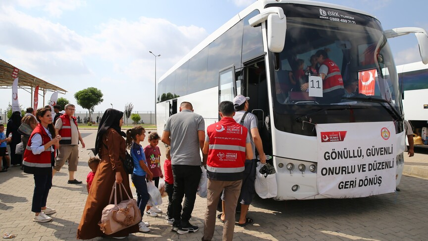 Suriyelilerin geri dönüşü için bilgilendirme broşürü