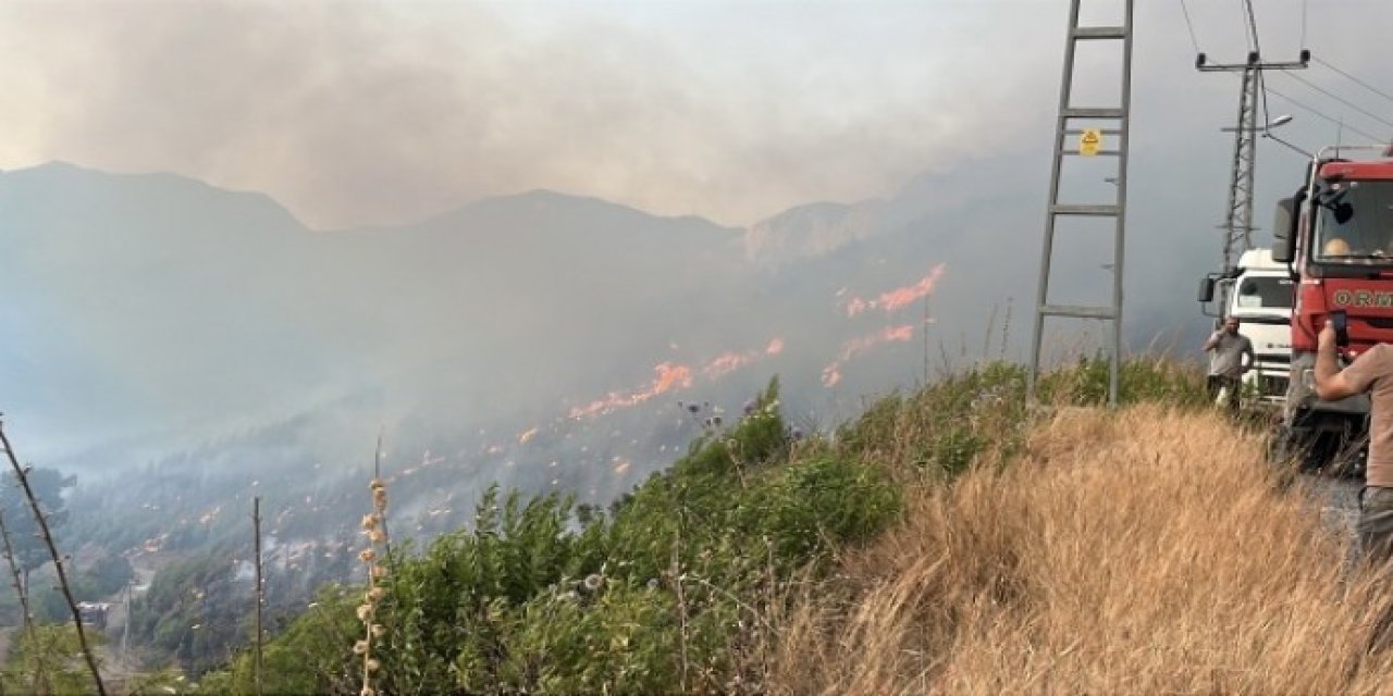 Antalya’nın 3 ilçesinde orman yangını