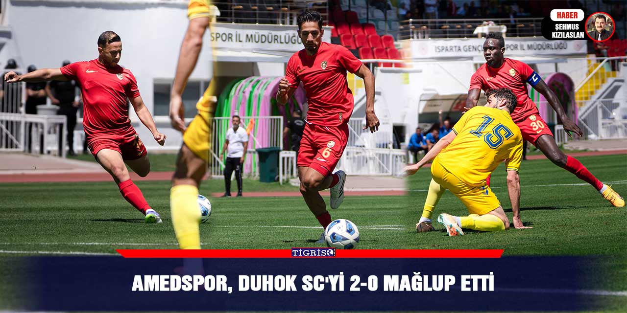 Amedspor, Duhok SC'yi 2-0 mağlup etti