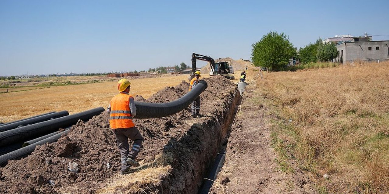 Diyarbakır Bağıvar’a 3 kilometrelik yeni kanalizasyon hattı