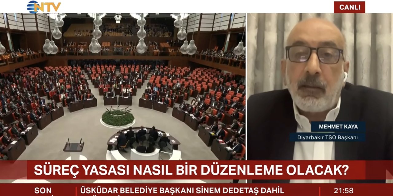 DTSO Başkanı Mehmet Kaya: Barışın kâr payını bu ülke görmeli