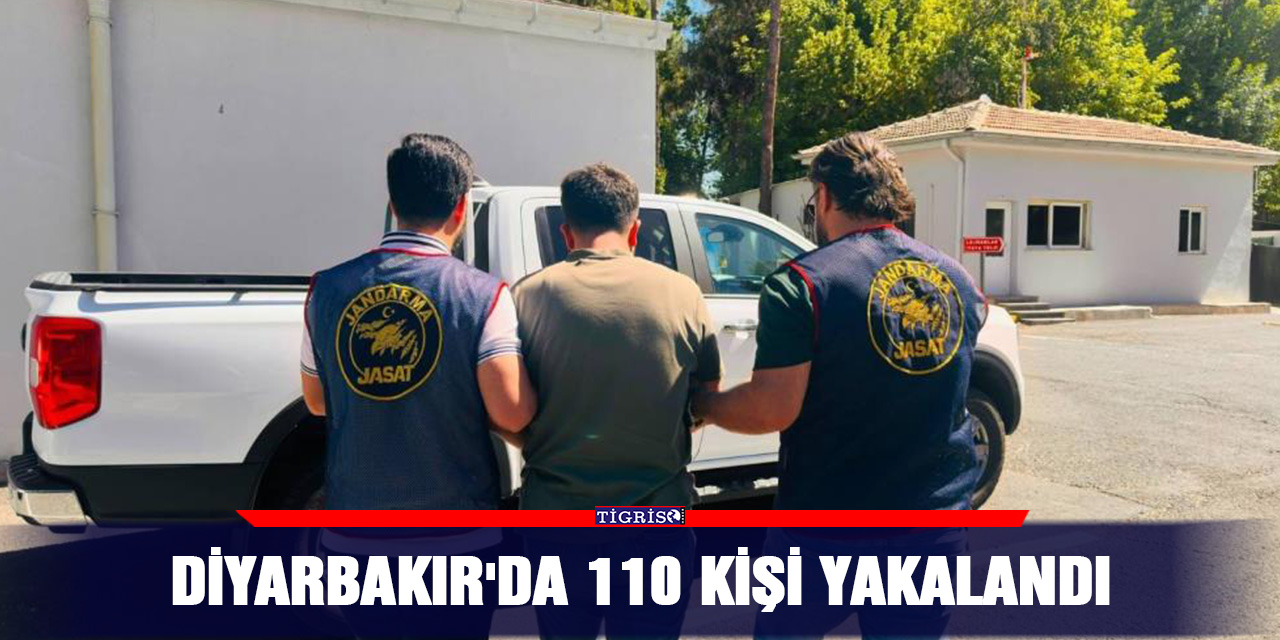 Diyarbakır'da 110 kişi yakalandı