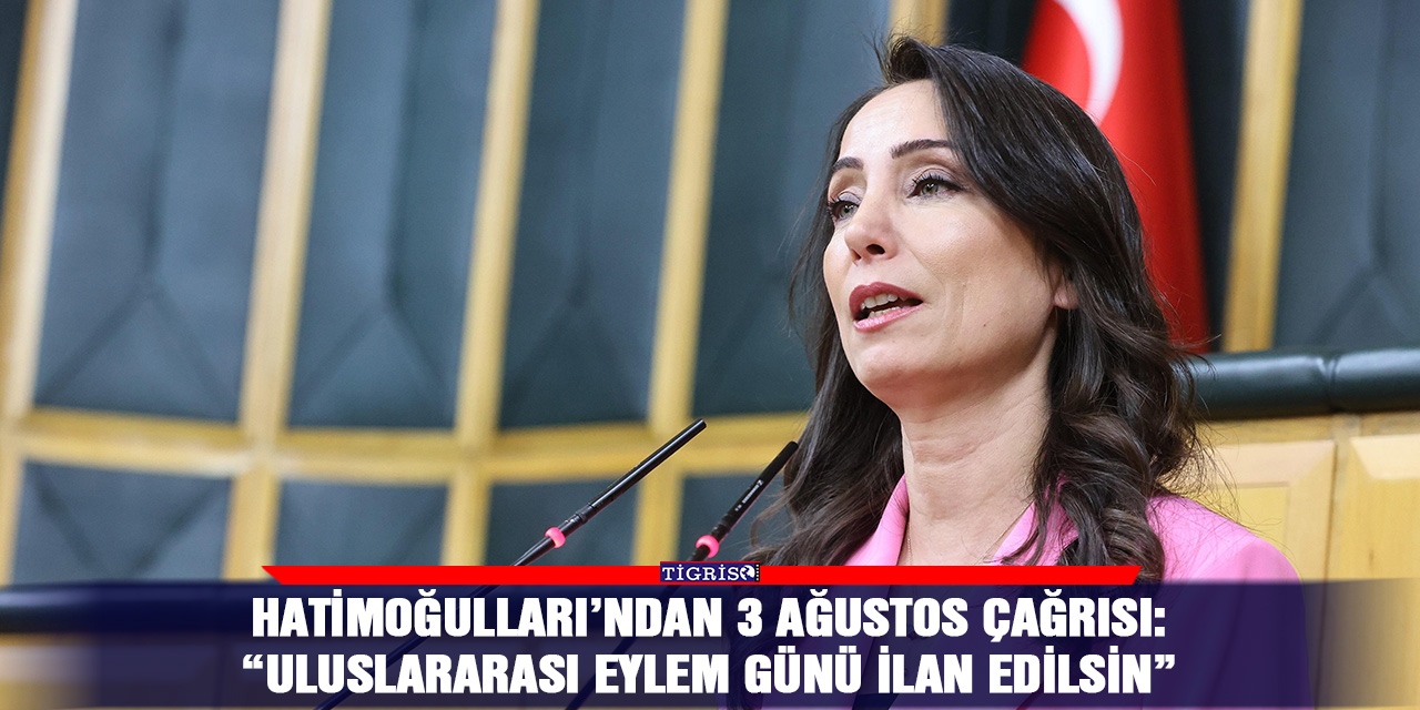 Hatimoğulları’ndan 3 Ağustos çağrısı: “Uluslararası eylem günü ilan edilsin”