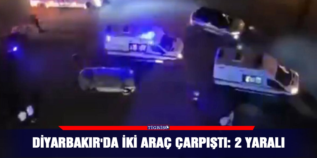 Diyarbakır'da iki araç çarpıştı: 2 yaralı