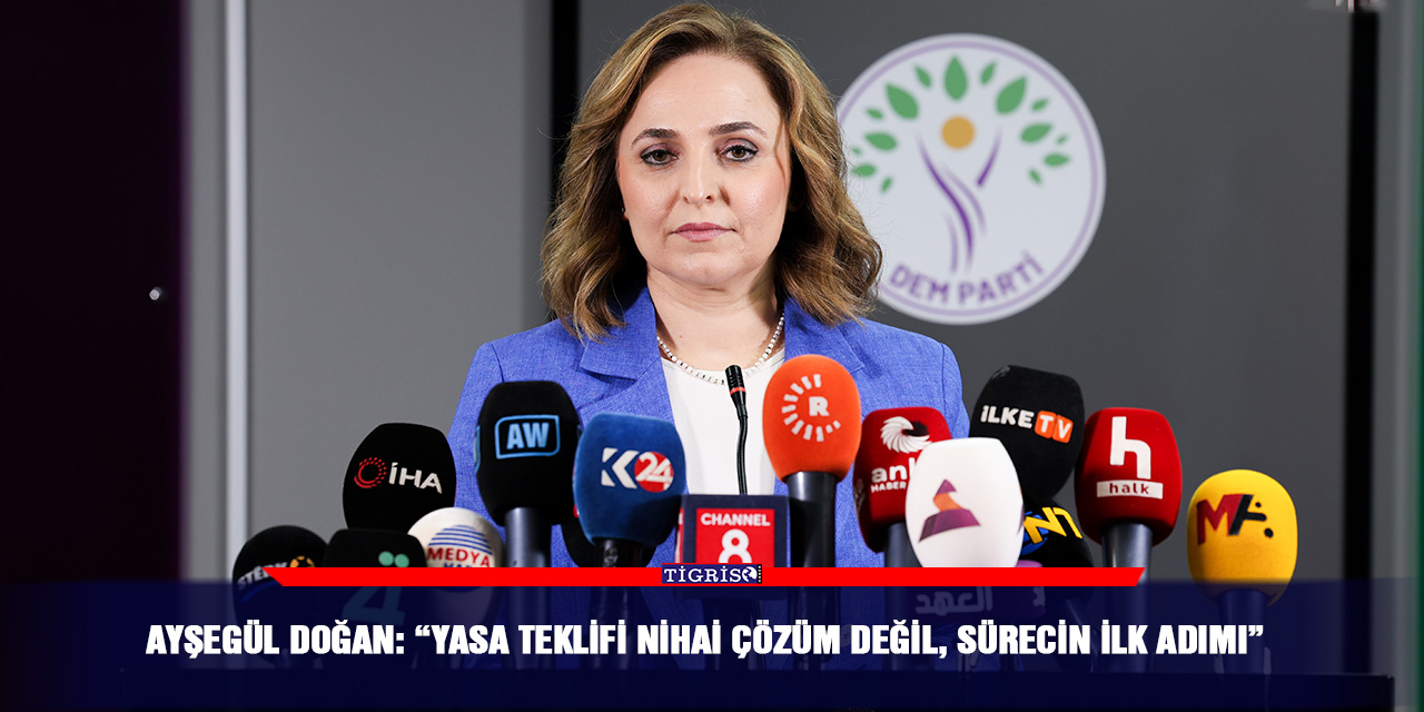 Ayşegül Doğan: “Yasa teklifi nihai çözüm değil, sürecin ilk adımı”