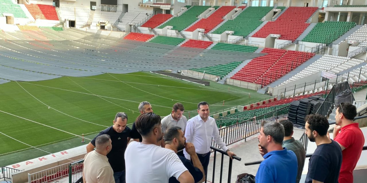 Amedspor yönetimi Erzurumspor maçı öncesi stadyumda