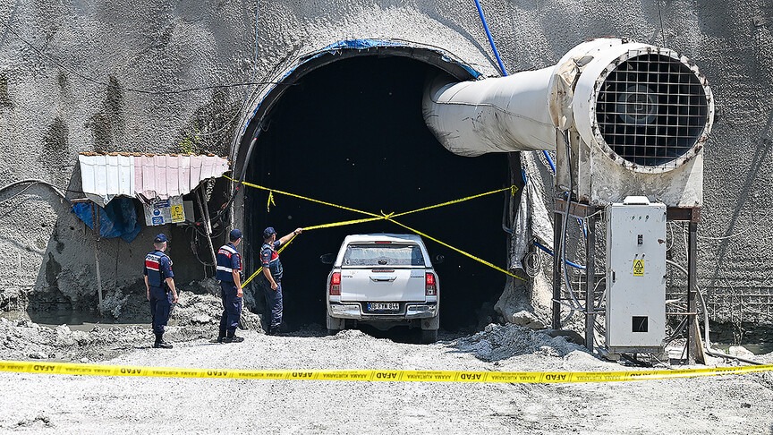 İçme suyu tünel hattında göçük: 1 ölü, 1 yaralı