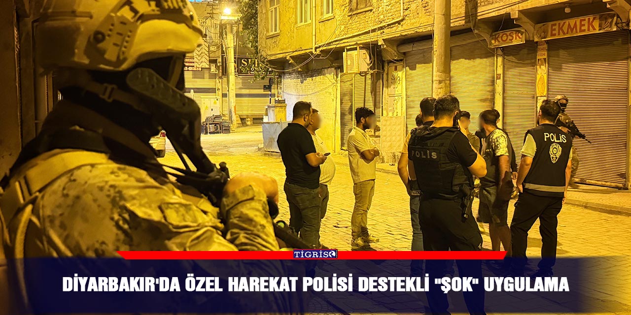 Diyarbakır'da Özel Harekat polisi destekli "şok" uygulama