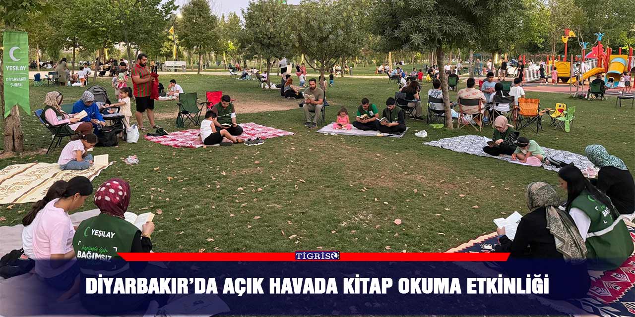 Diyarbakır’da açık havada kitap okuma etkinliği