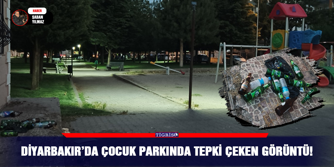 Diyarbakır’da çocuk parkında tepki çeken görüntü!