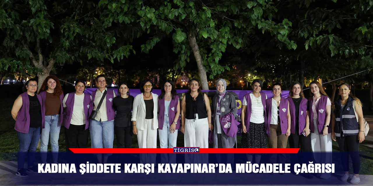 Kadına şiddete karşı Kayapınar’da mücadele çağrısı