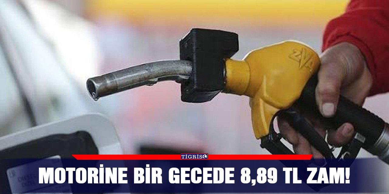 Motorine bir gecede 8,89 TL zam!