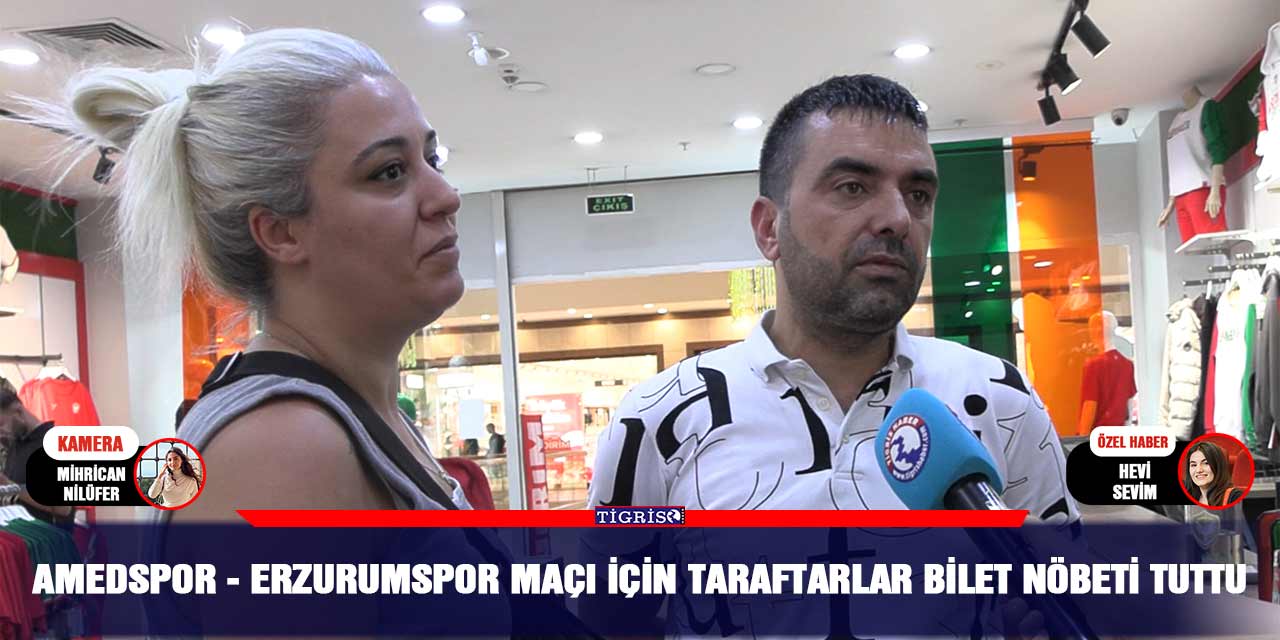 Amedspor - Erzurumspor maçı için taraftarlar bilet nöbeti tuttu