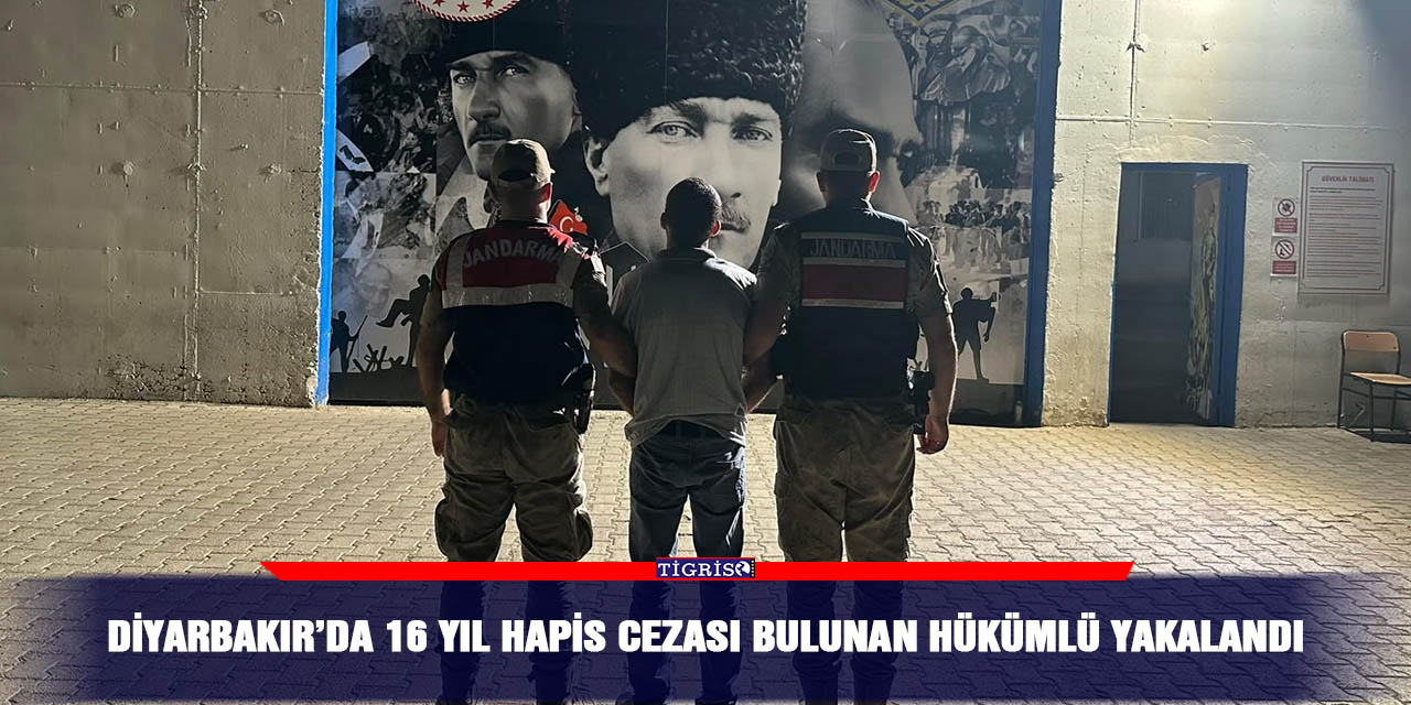 Diyarbakır’da 16 yıl hapis cezası bulunan hükümlü yakalandı