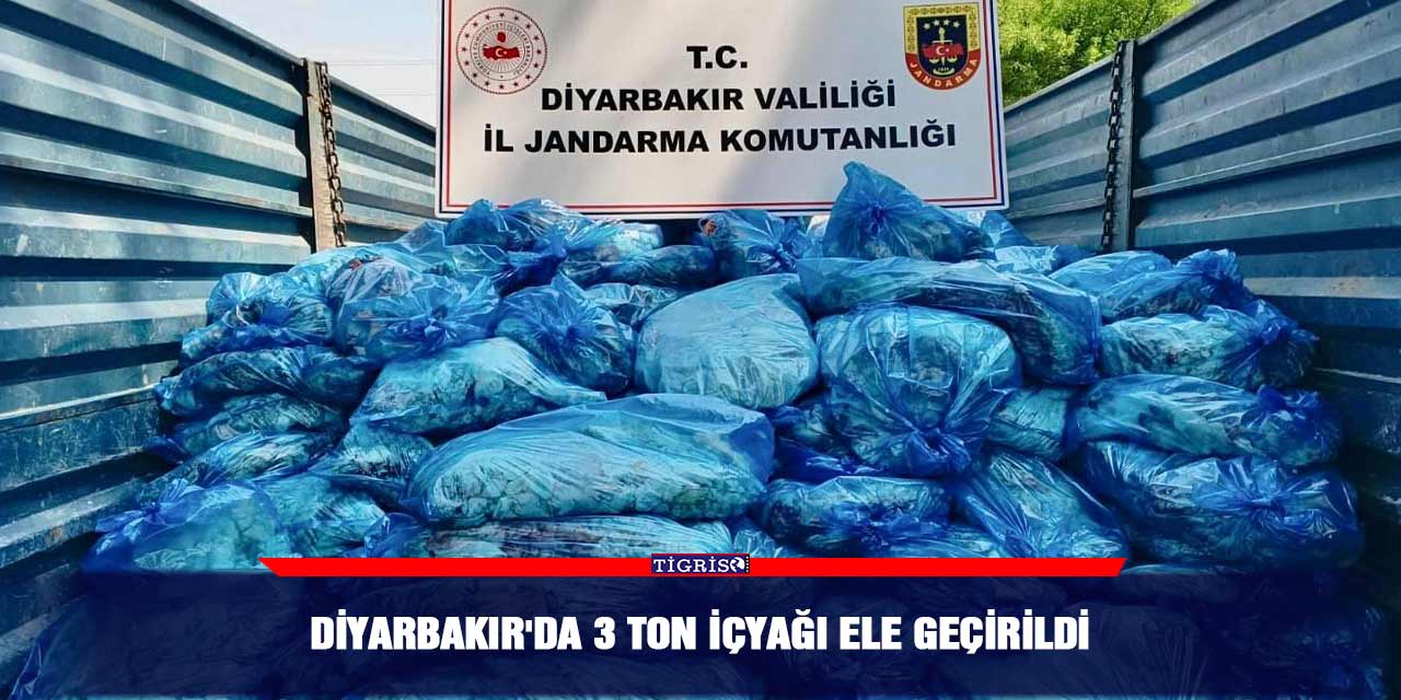 Diyarbakır'da 3 ton içyağı ele geçirildi