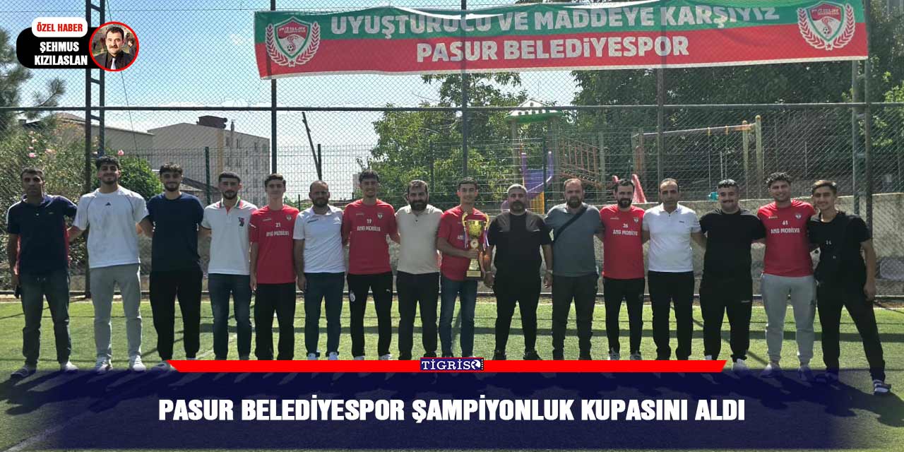 Pasur Belediyespor şampiyonluk kupasını aldı