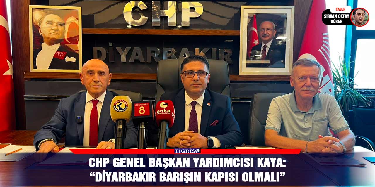 CHP Genel Başkan Yardımcısı Kaya: “Diyarbakır barışın kapısı olmalı”