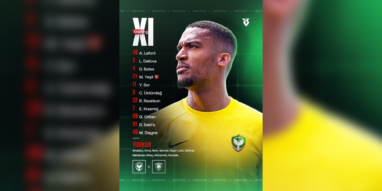 Amedspor’un Erzurumspor karşısındaki ilk 11’i belli oldu