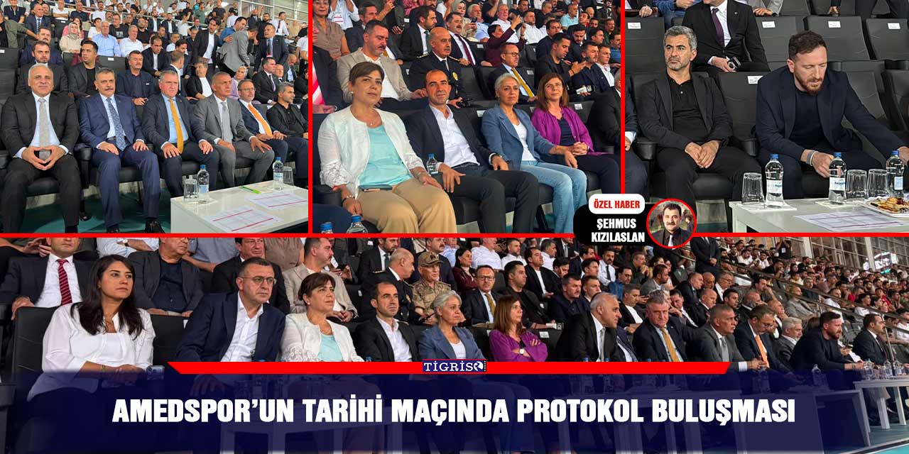 Amedspor’un tarihi maçında protokol buluşması