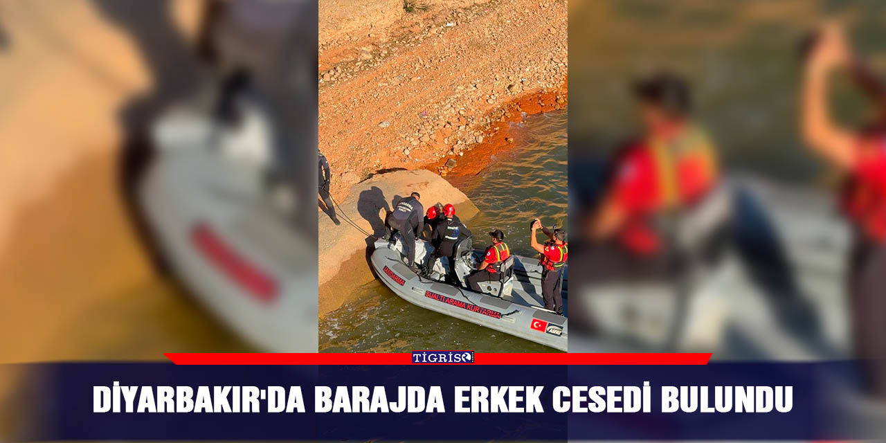 Diyarbakır'da barajda erkek cesedi bulundu