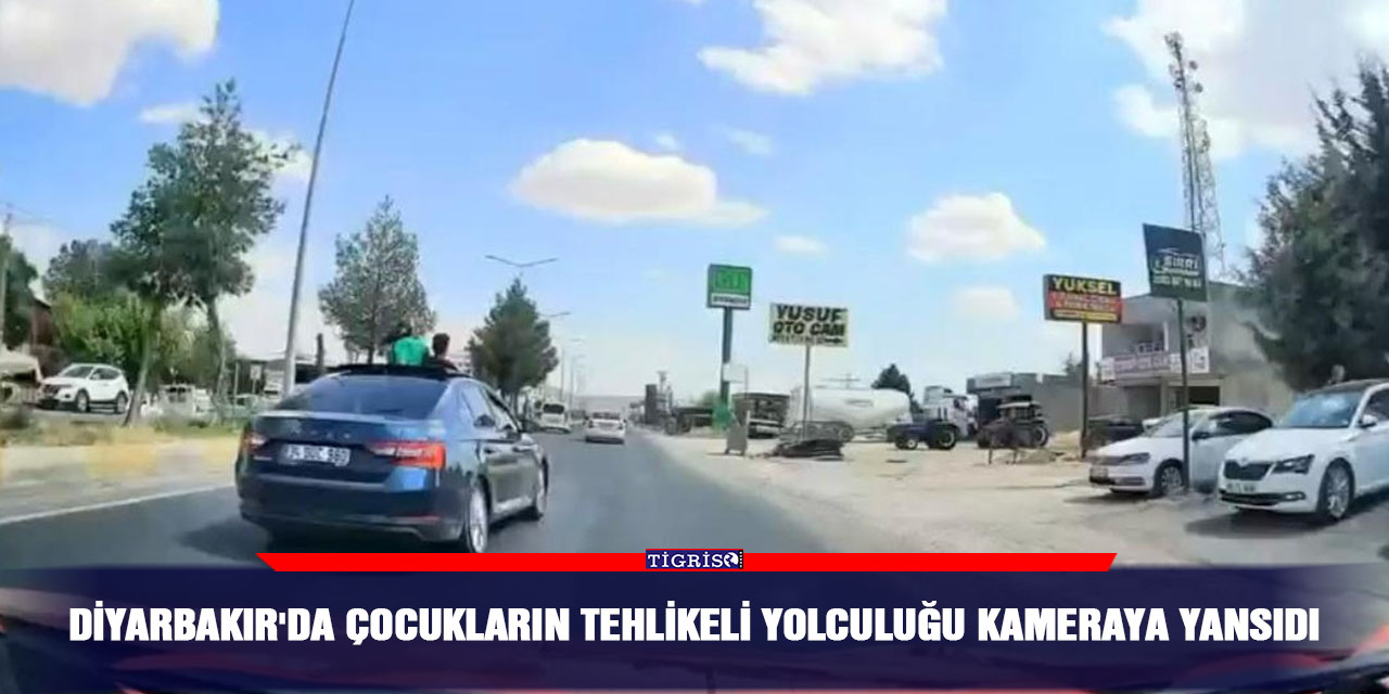 Diyarbakır'da çocukların tehlikeli yolculuğu kameraya yansıdı