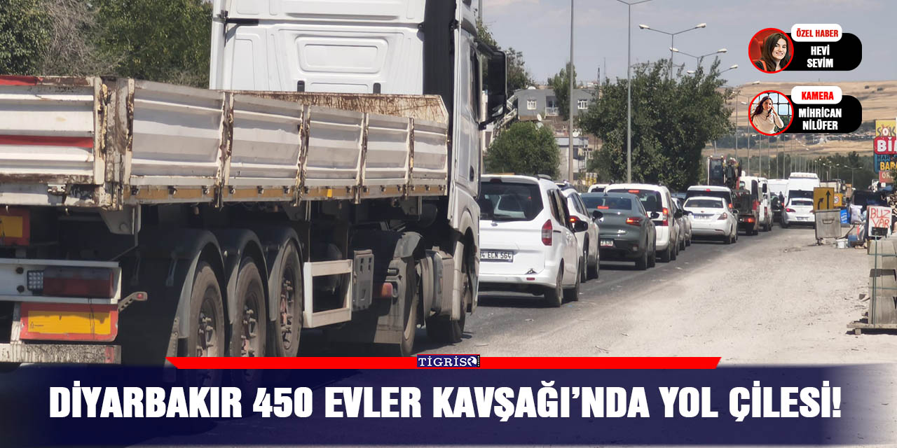 Diyarbakır 450 Evler Kavşağı’nda yol çilesi!