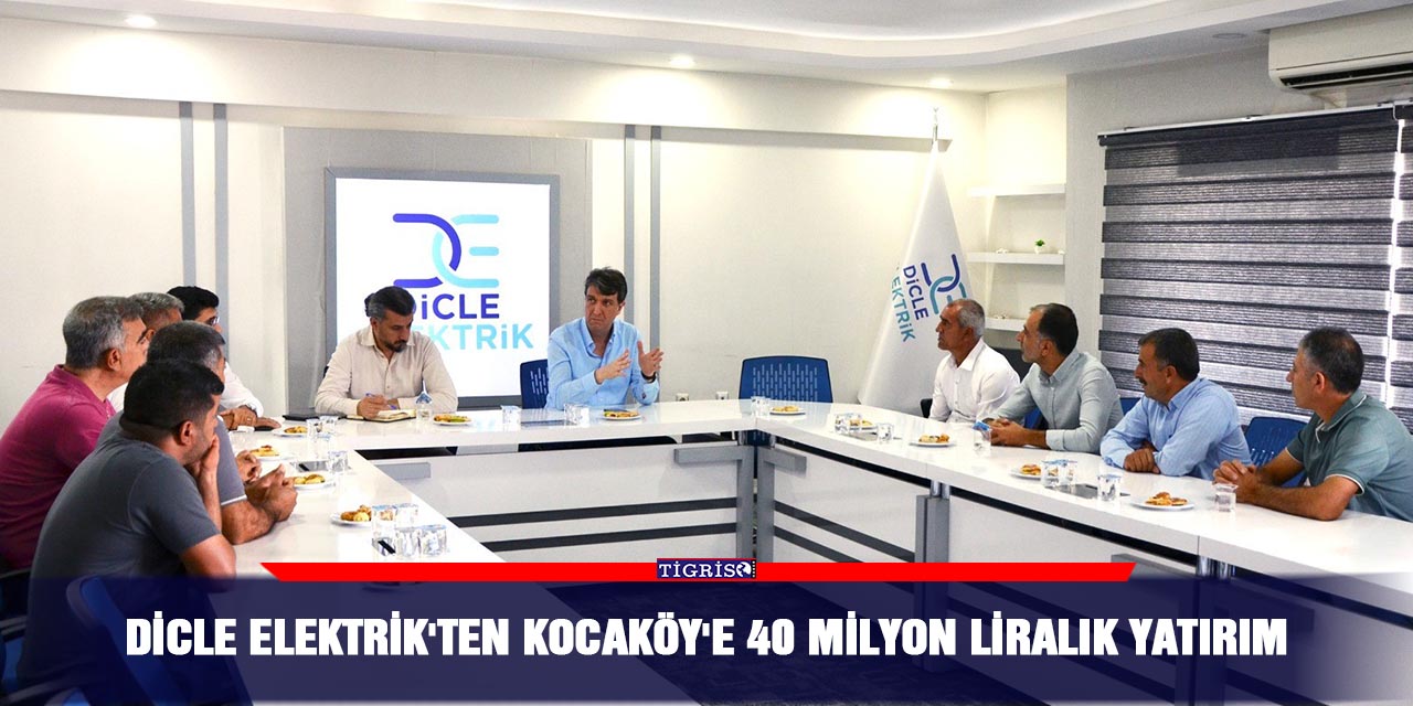 Dicle Elektrik'ten Kocaköy'e 40 milyon liralık yatırım