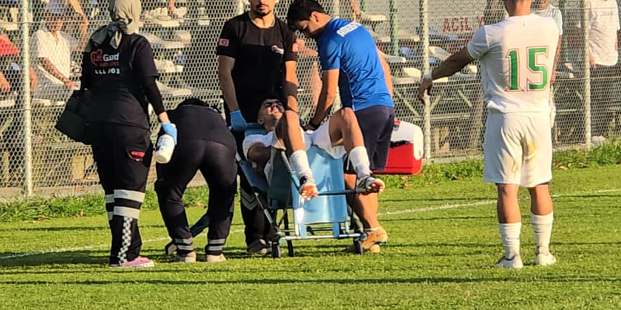 Amedspor PAF Takımı - Kocaelispor maçında şok sakatlık