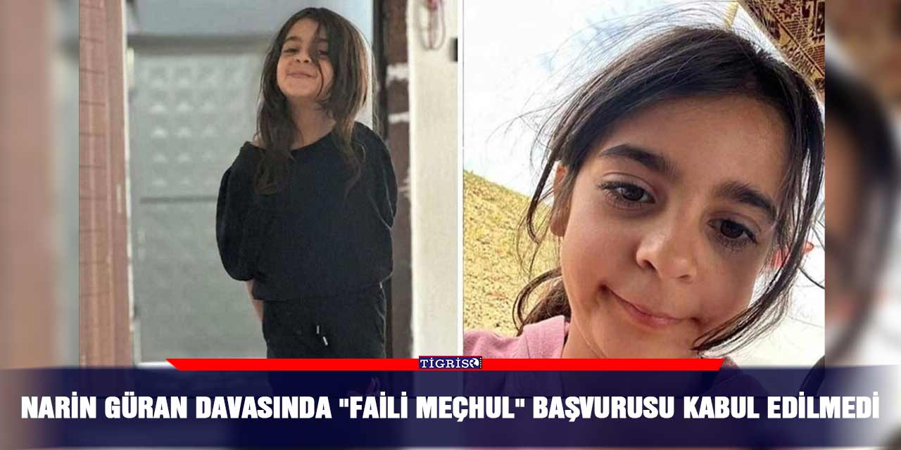 Narin Güran davasında "faili meçhul" başvurusu kabul edilmedi