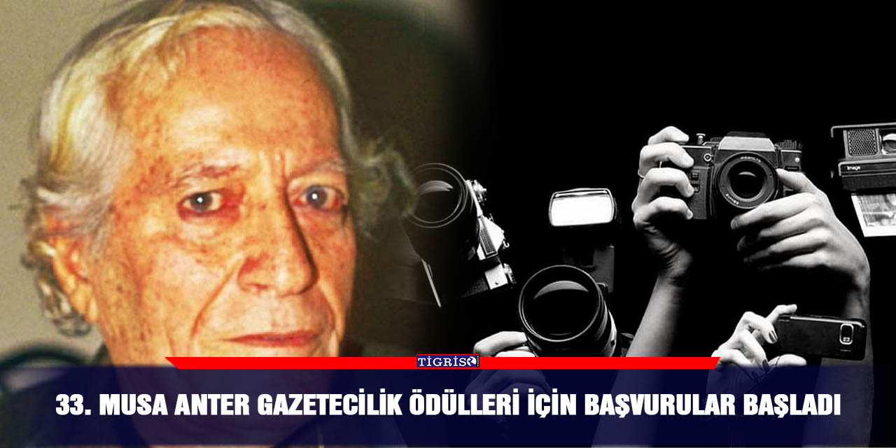 33. Musa Anter Gazetecilik Ödülleri için başvurular başladı
