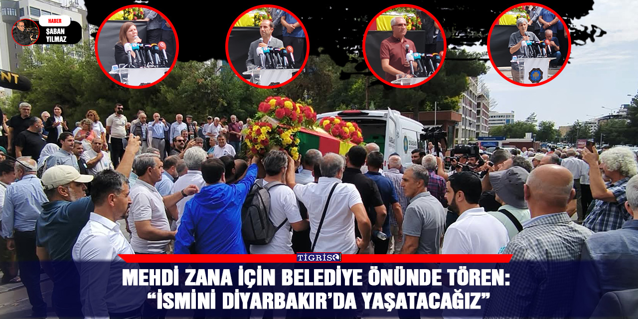 Mehdi Zana için belediye önünde tören: “İsmini Diyarbakır’da yaşatacağız”