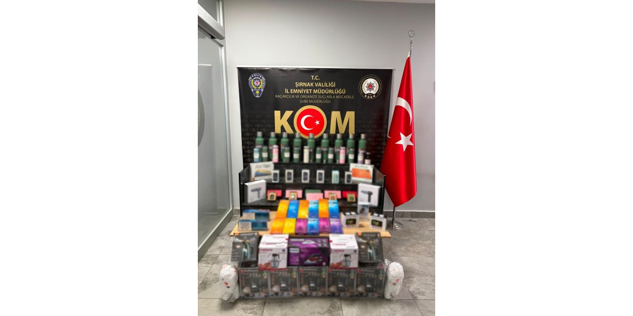 Şırnak’ta 8,5 milyon liralık kaçakçılık operasyonu