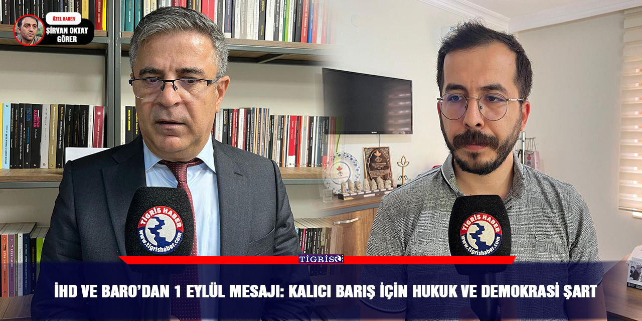 İHD ve Baro’dan 1 Eylül mesajı: Kalıcı barış için hukuk ve demokrasi şart