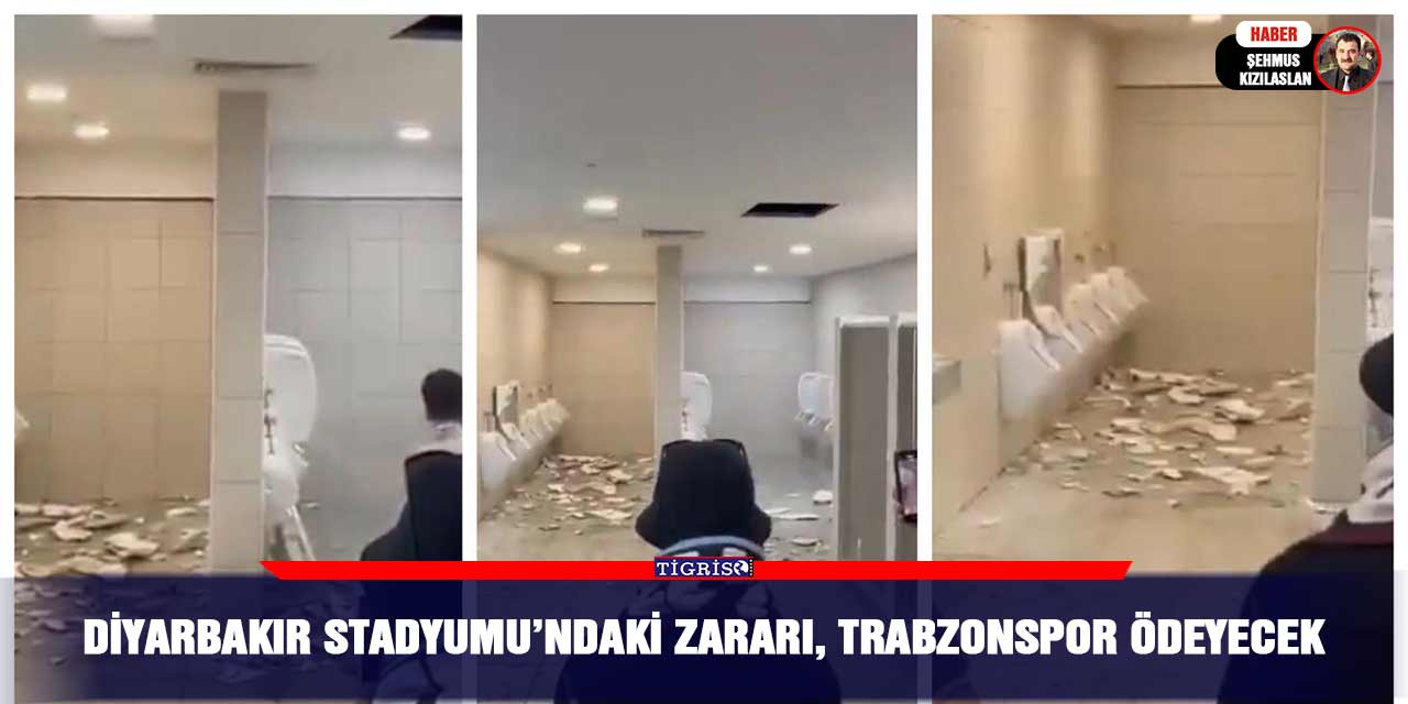 Diyarbakır Stadyumu’ndaki zararı, Trabzonspor ödeyecek
